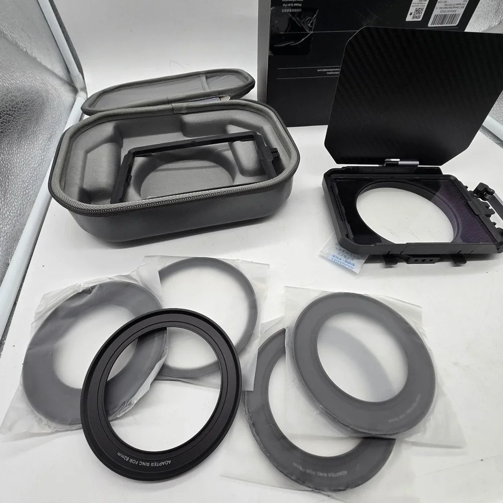 K&F Concept Matte Box Kit w/ Black Mist Filter &‎ Adapter Rings 67–95mm DSLR
